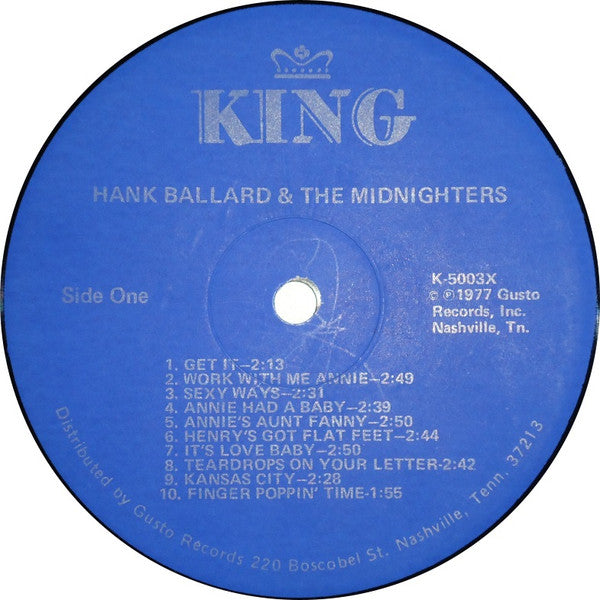 Hank Ballard & The Midnighters : 20 Hits: All 20 Of Their Chart Hits (1953-1962) (LP, Comp)