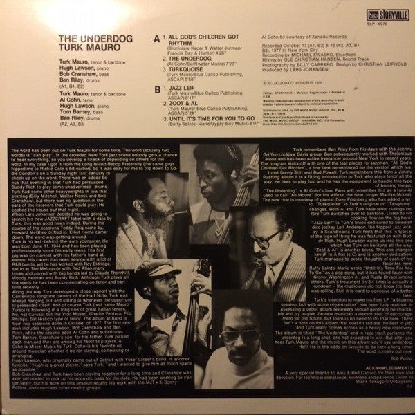 Turk Mauro : The Underdog (LP, Album)