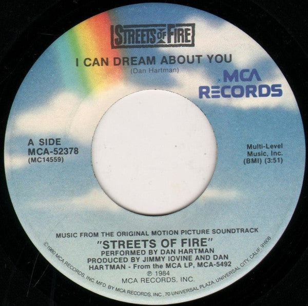 Dan Hartman : I Can Dream About You (7", Single, Pin)