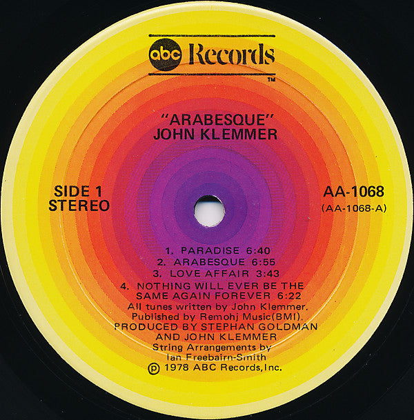 John Klemmer : Arabesque (LP, Album)