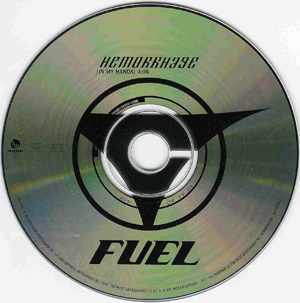 Fuel (3) : Hemorrhage (In My Hands) (CD, Single, Promo)