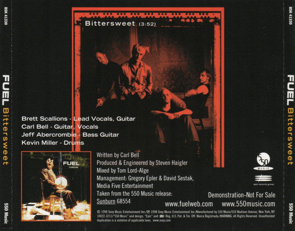 Fuel (3) : Bittersweet (CD, Single, Promo)