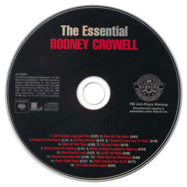Rodney Crowell : The Essential Rodney Crowell (CD, Comp)