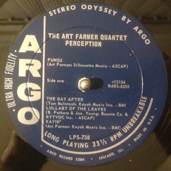 Art Farmer Quartet : Perception (LP, Album)