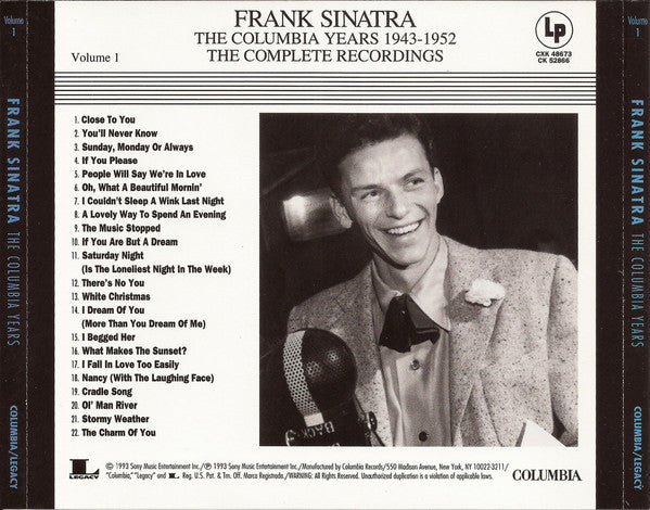 Frank Sinatra : The Columbia Years 1943-1952: The Complete Recordings (12xCD, Comp + Box, Comp)