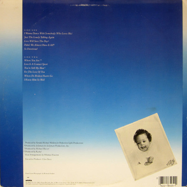 Whitney Houston : Whitney (LP, Album, Club, CRC)