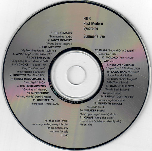 Various : Summer's Eve (CD, Comp, Promo)