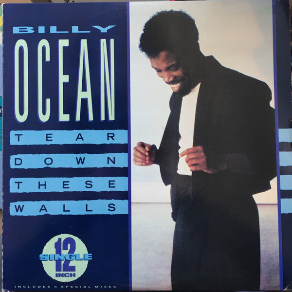 Billy Ocean : Tear Down These Walls (12", Single, Promo)