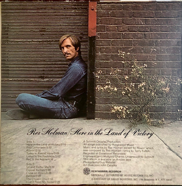 Rex Holman : Here In The Land Of Victory (LP, Album, Mon)