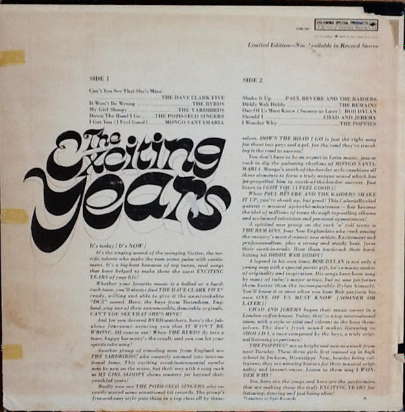 Various : The Exciting Years (LP, Ltd, Smplr)