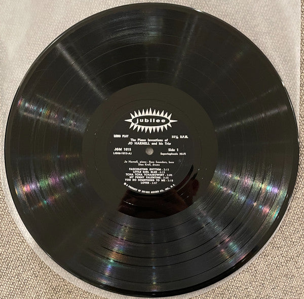 Jo Harnell And His Trio* : The Piano Inventions Of Jo Harnell (LP, RE)