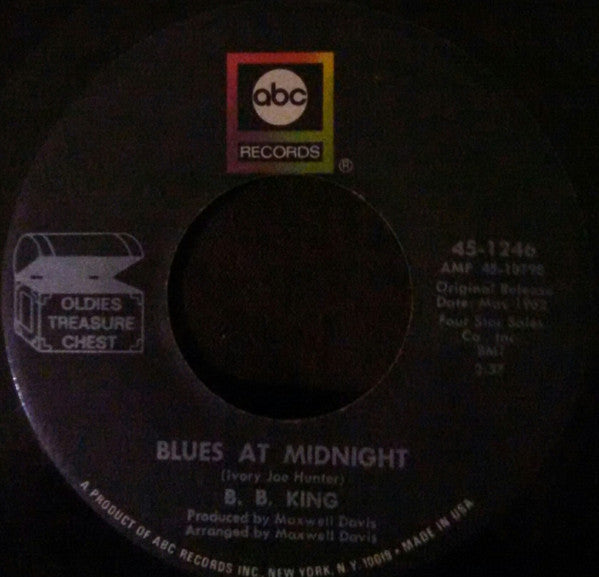B.B. King : Blues At Midnight / B.B. Jones (7", Single)