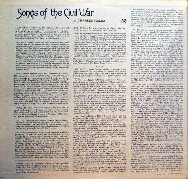 Various : Songs Of The Civil War (LP, Album)