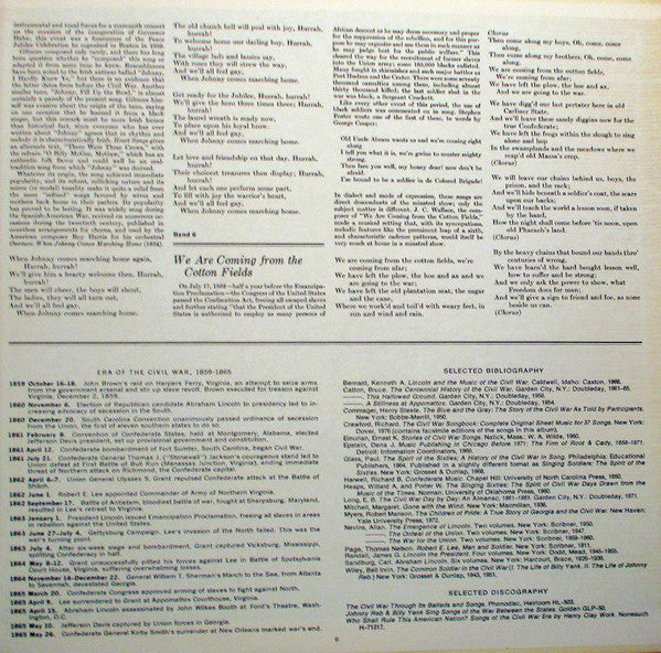Various : Songs Of The Civil War (LP, Album)