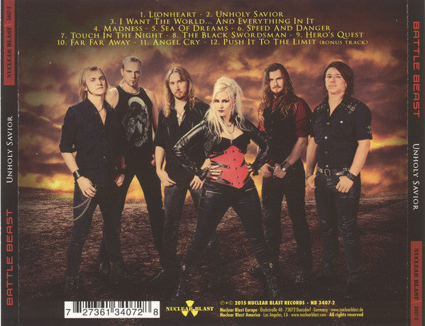 Battle Beast : Unholy Savior (CD, Album)