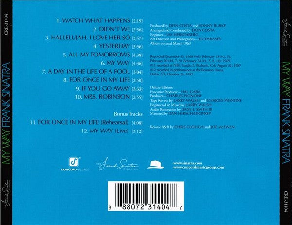 Frank Sinatra : My Way (CD, Album, Dlx, RE, RM)