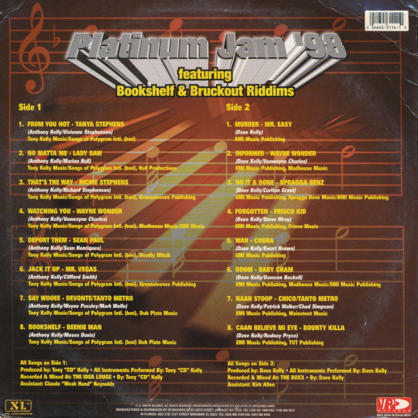 Various : Platinum Jam '98 (LP, Comp)