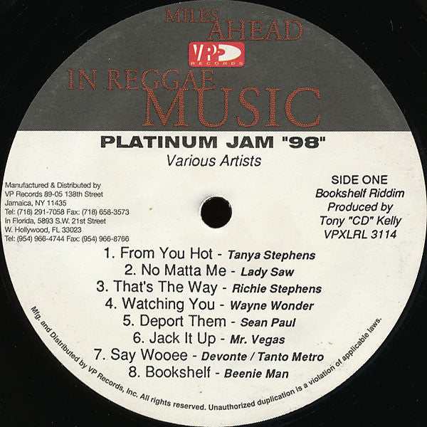 Various : Platinum Jam '98 (LP, Comp)