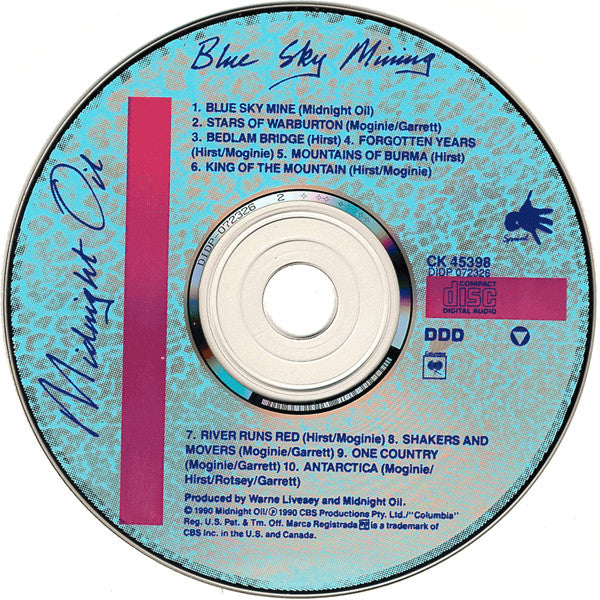 Midnight Oil : Blue Sky Mining (CD, Album)