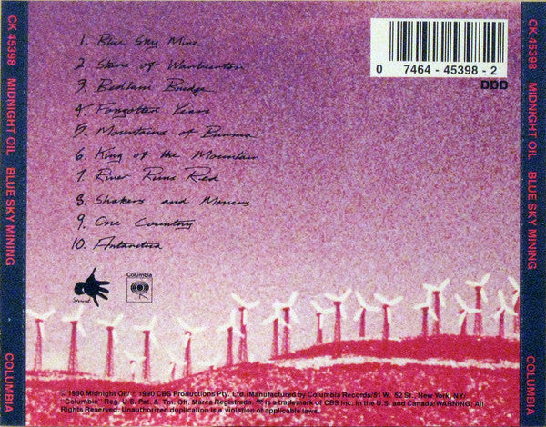 Midnight Oil : Blue Sky Mining (CD, Album)