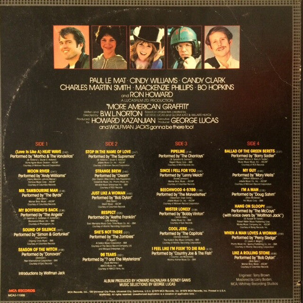 Various : Original Motion Picture Soundtrack - More American Graffiti (2xLP, Comp, RE, Gat)