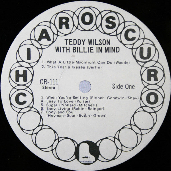 Teddy Wilson : With Billie In Mind (LP, Album)