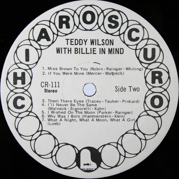 Teddy Wilson : With Billie In Mind (LP, Album)