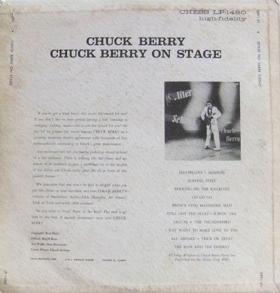 Chuck Berry : Chuck Berry On Stage (LP, Album, Mono, RP, Hig)