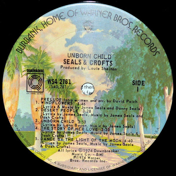 Seals & Crofts : Unborn Child (LP, Album, Quad)
