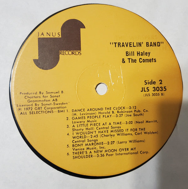 Bill Haley And His Comets : Travelin' Band (LP, Album)