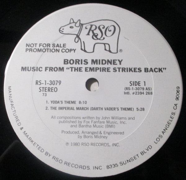 Boris Midney : Music From The Empire Strikes Back (LP, Album, Promo, Ter)