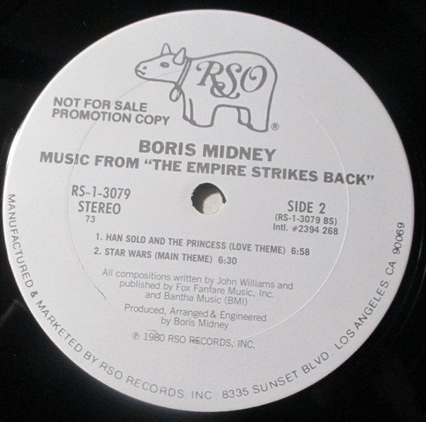 Boris Midney : Music From The Empire Strikes Back (LP, Album, Promo, Ter)