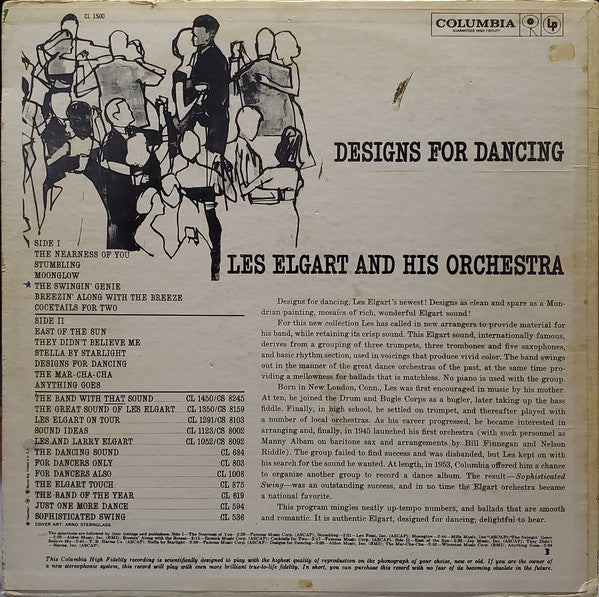 Les Elgart And His Orchestra : Designs For Dancing (LP)