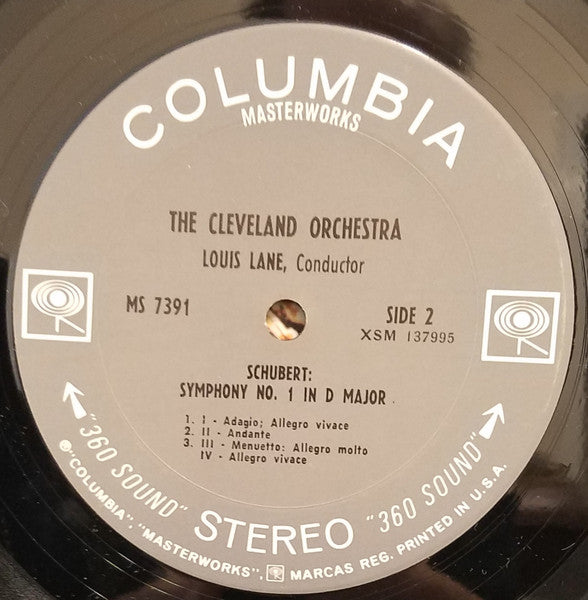 The Cleveland Orchestra, Franz Schubert, Felix Mendelssohn-Bartholdy : Schubert Symphony No. 1 / Mendelssohn Symphony No. 1 (LP, Album)