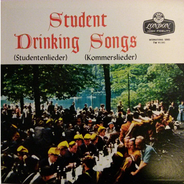 Unknown Artist : Student Drinking Songs (Studentenlieder Kommerslieder) (LP, Comp)