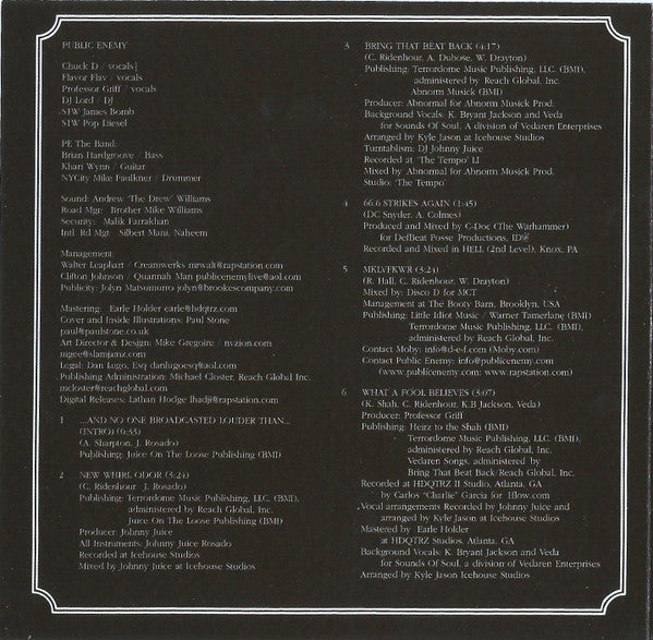Public Enemy : New Whirl Odor (CD, Album)