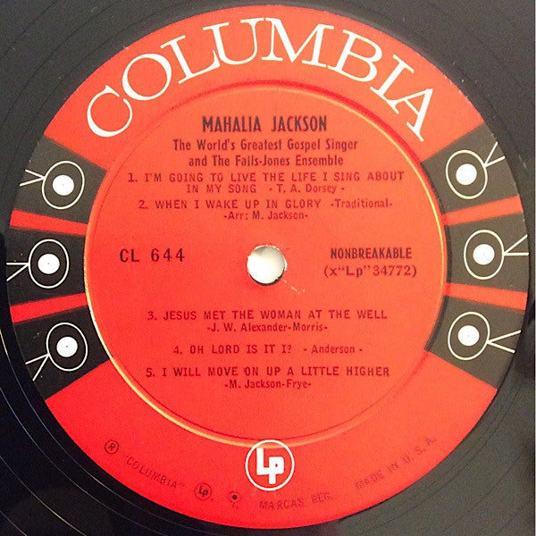 Mahalia Jackson : The World's Greatest Gospel Singer (LP, Album, Mono, RP)