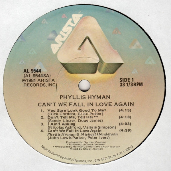 Phyllis Hyman : Can't We Fall In Love Again (LP, Album)