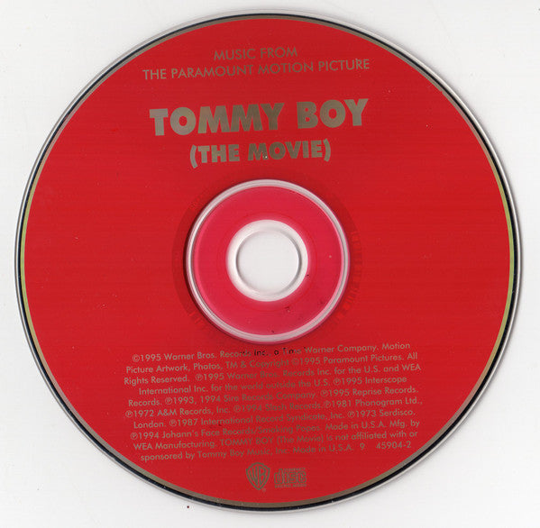 Various : Tommy Boy (The Movie) (Music From The Paramount Motion Picture) (CD, Comp)