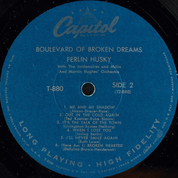 Ferlin Husky : Boulevard Of Broken Dreams (LP, Album, Mono, Scr)