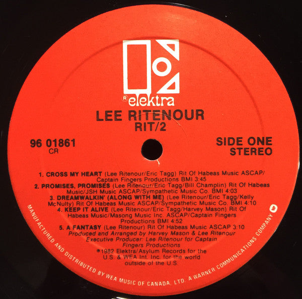Lee Ritenour : Rit/2 (LP, Album)