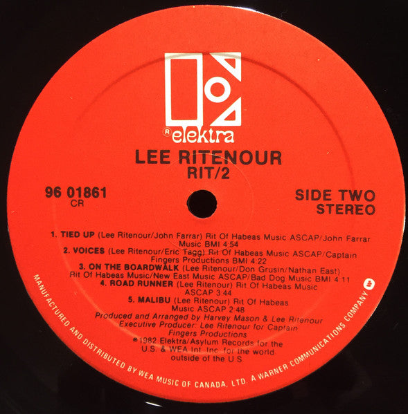 Lee Ritenour : Rit/2 (LP, Album)
