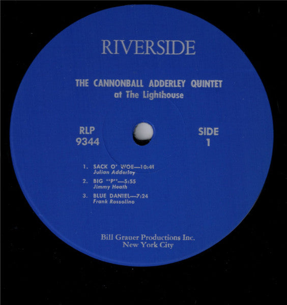The Cannonball Adderley Quintet Featuring Nat Adderley : At The Lighthouse (LP, Album, RE)