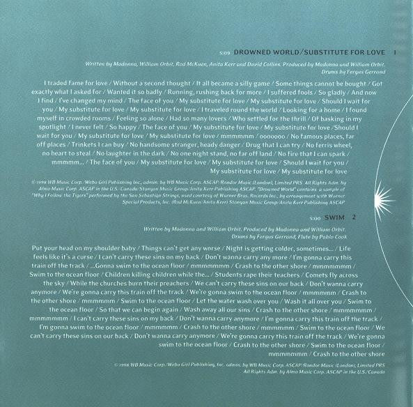 Madonna : Ray Of Light (CD, Album, RP)