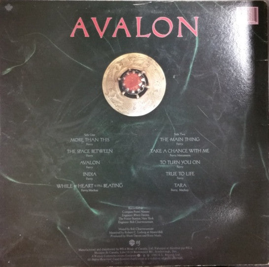 Roxy Music : Avalon (LP, Album, Qua)
