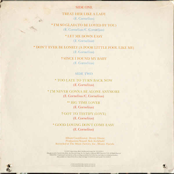 Cornelius Brothers & Sister Rose : Greatest Hits (LP, Comp, All)