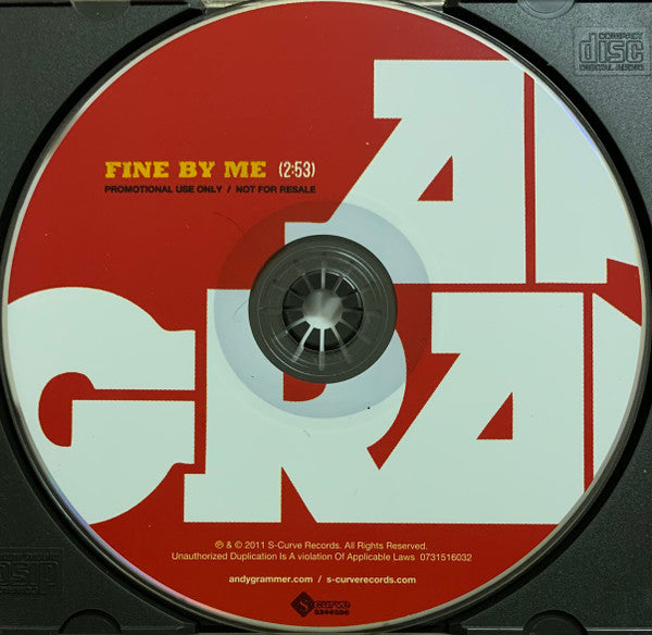 Andy Grammer : Fine By Me (CD, Single, Promo)
