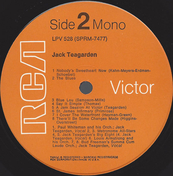 Jack Teagarden : Jack Teagarden (LP, Comp, RE, RM)