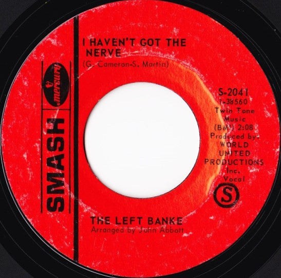 The Left Banke : Walk Away Renee (7", Single, Styrene)