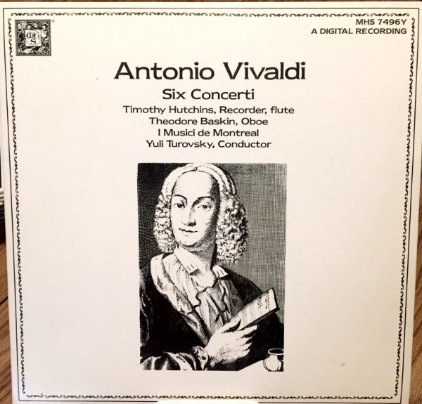 Antonio Vivaldi /  Timothy Hutchins, Theodore Baskin, I Musici De Montréal, Yuli Turovsky : Six Concerti (LP, RE)